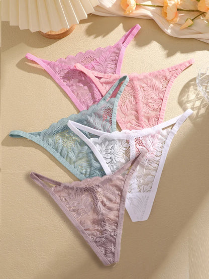 Fleur Essentials Lace Thong 5-Pack