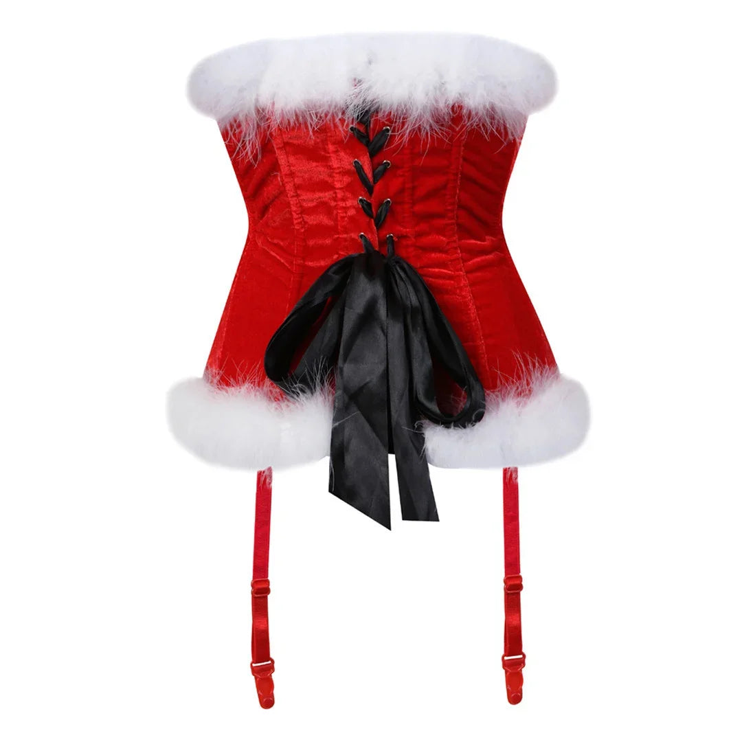 Velvet Under the Mistletoe Corset
