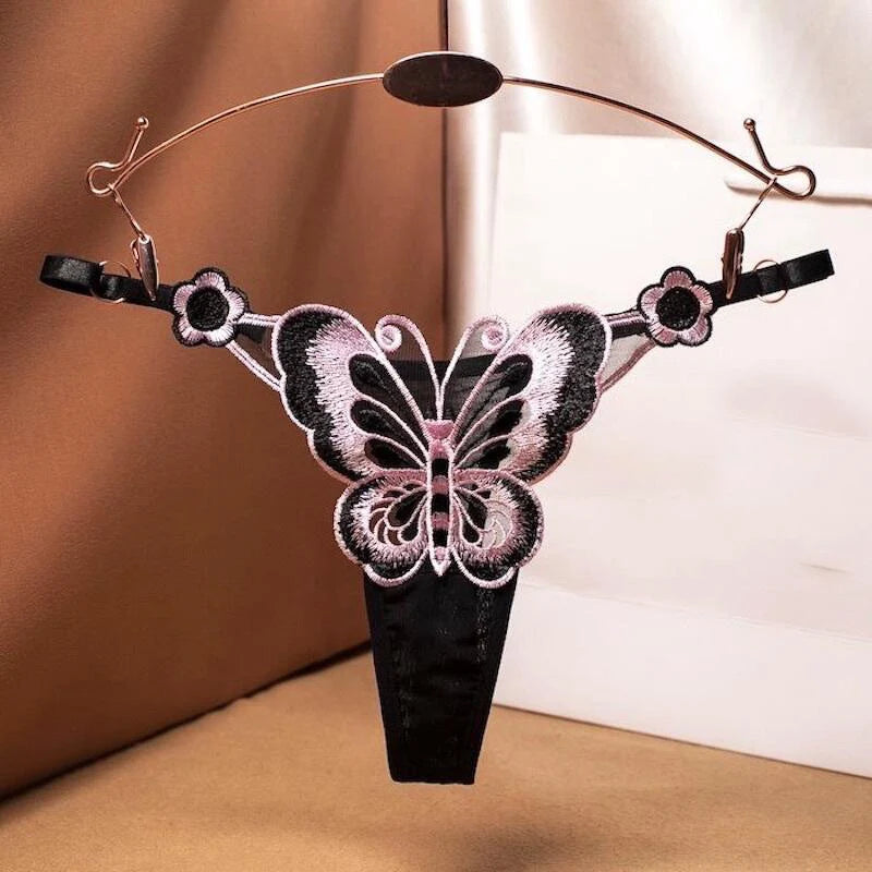 Bordeaux Wings Thong