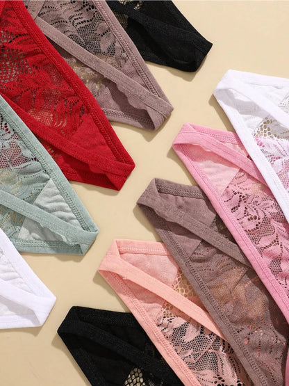 Fleur Essentials Lace Thong 5-Pack