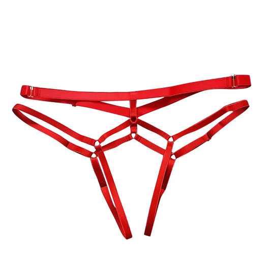 Crimson Web Strappy Thong