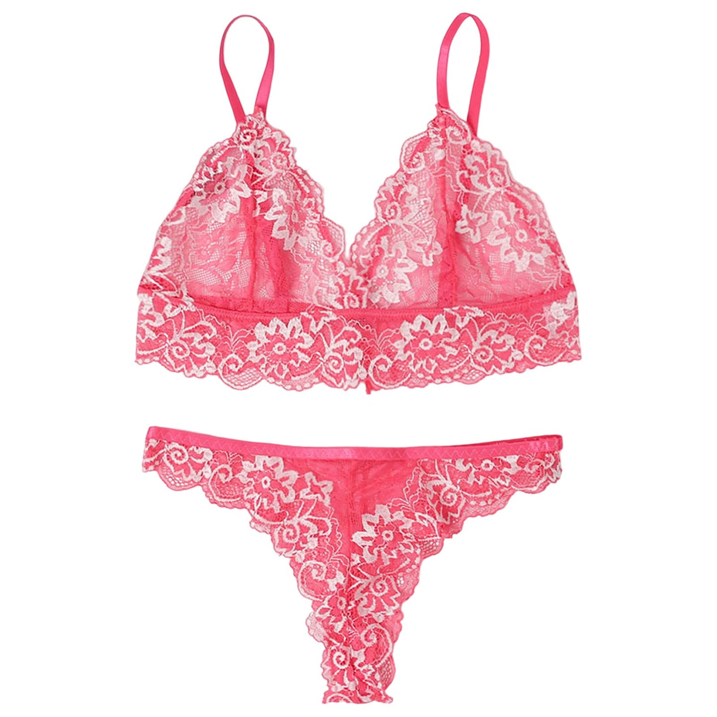 Bougainvillea Lace Lingerie Set
