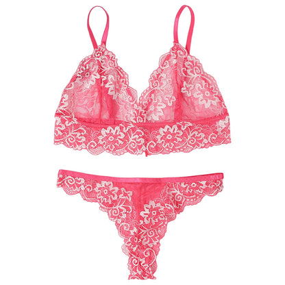 Bougainvillea Lace Lingerie Set