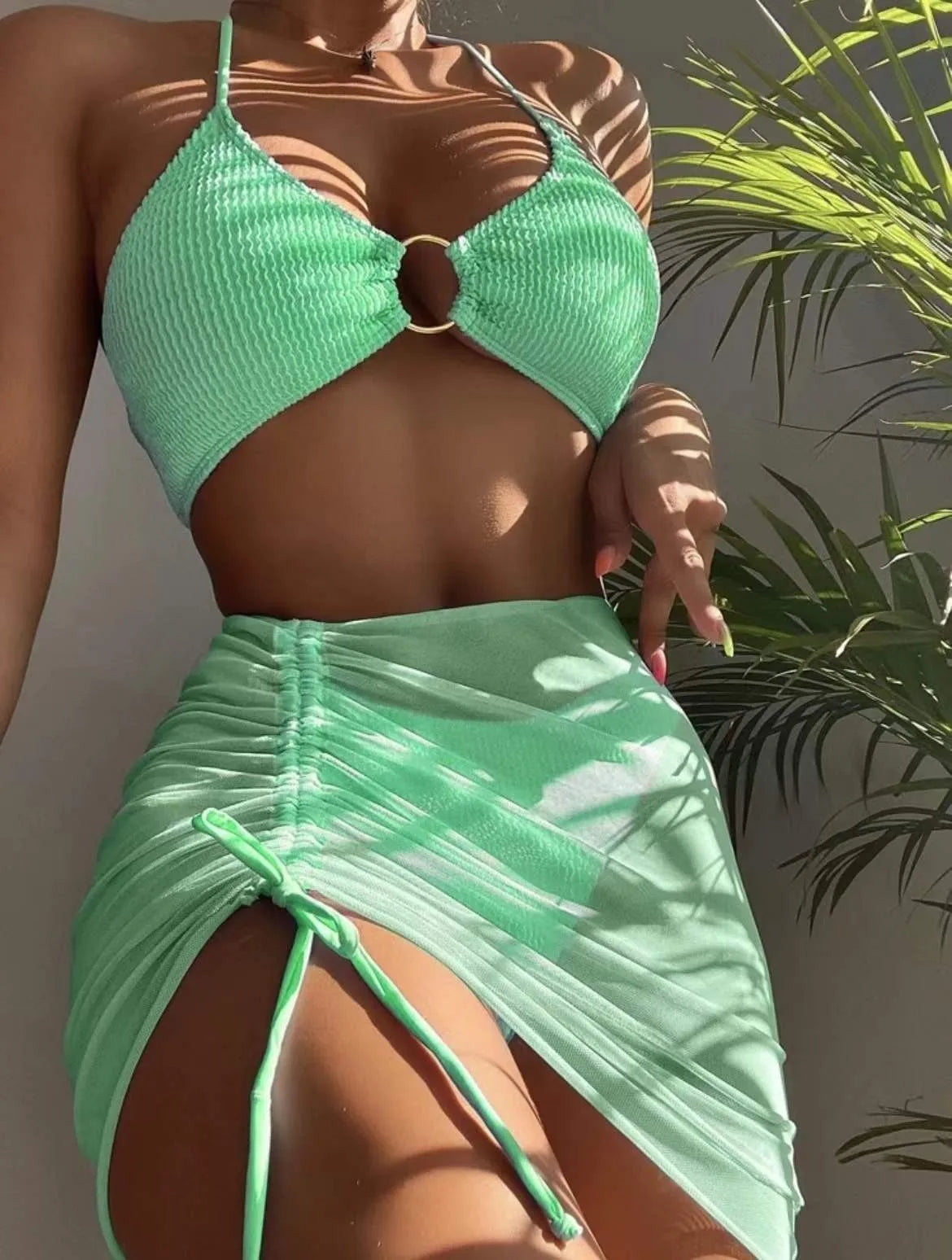 Riviera Muse Ring Bikini & Wrap Skirt Set