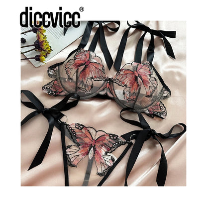 Diccvicc Butterfly Lingerie Set