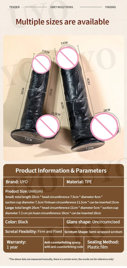 Midnight Obsession Realistic Dildo