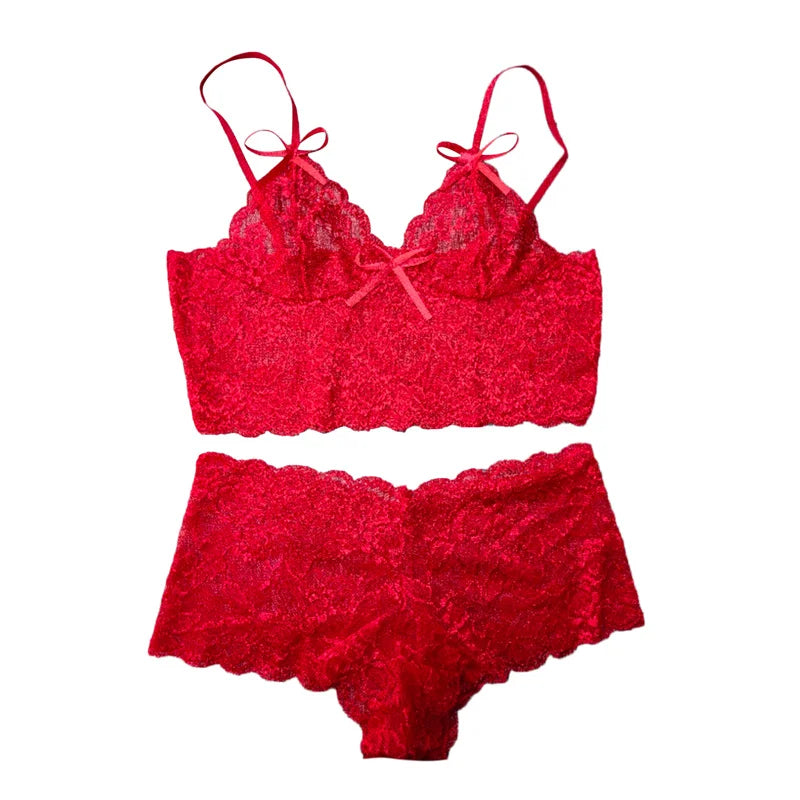After Dark Lace Short Set