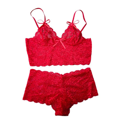 After Dark Lace Short Set