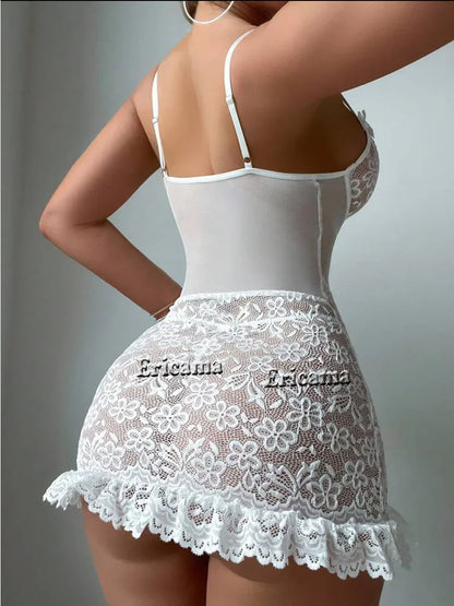Ivory Enchantment Lace Chemise