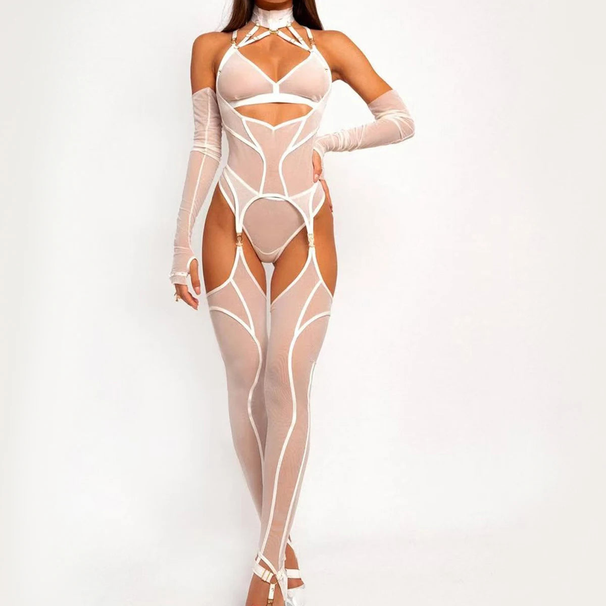 Prism Veil Harness Bodystocking Set