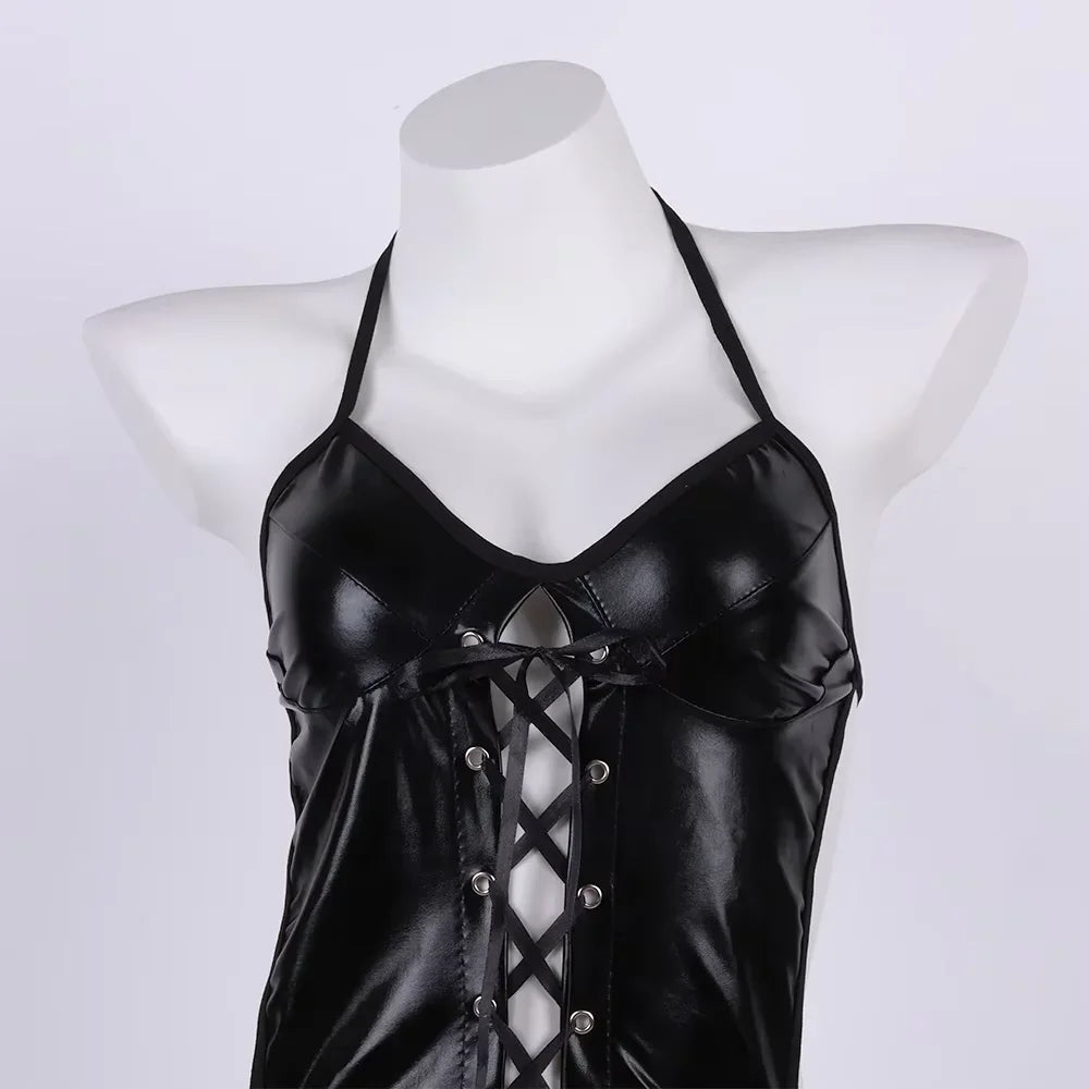 Dark Desire Faux Leather Bodysuit