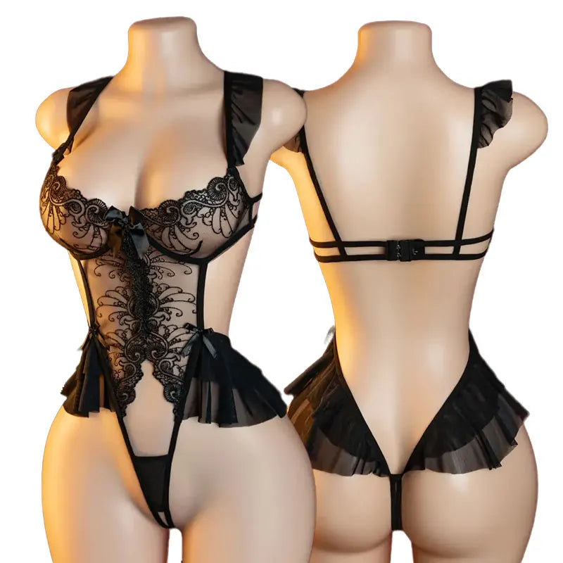 Ruffled Seduction Lace Teddy