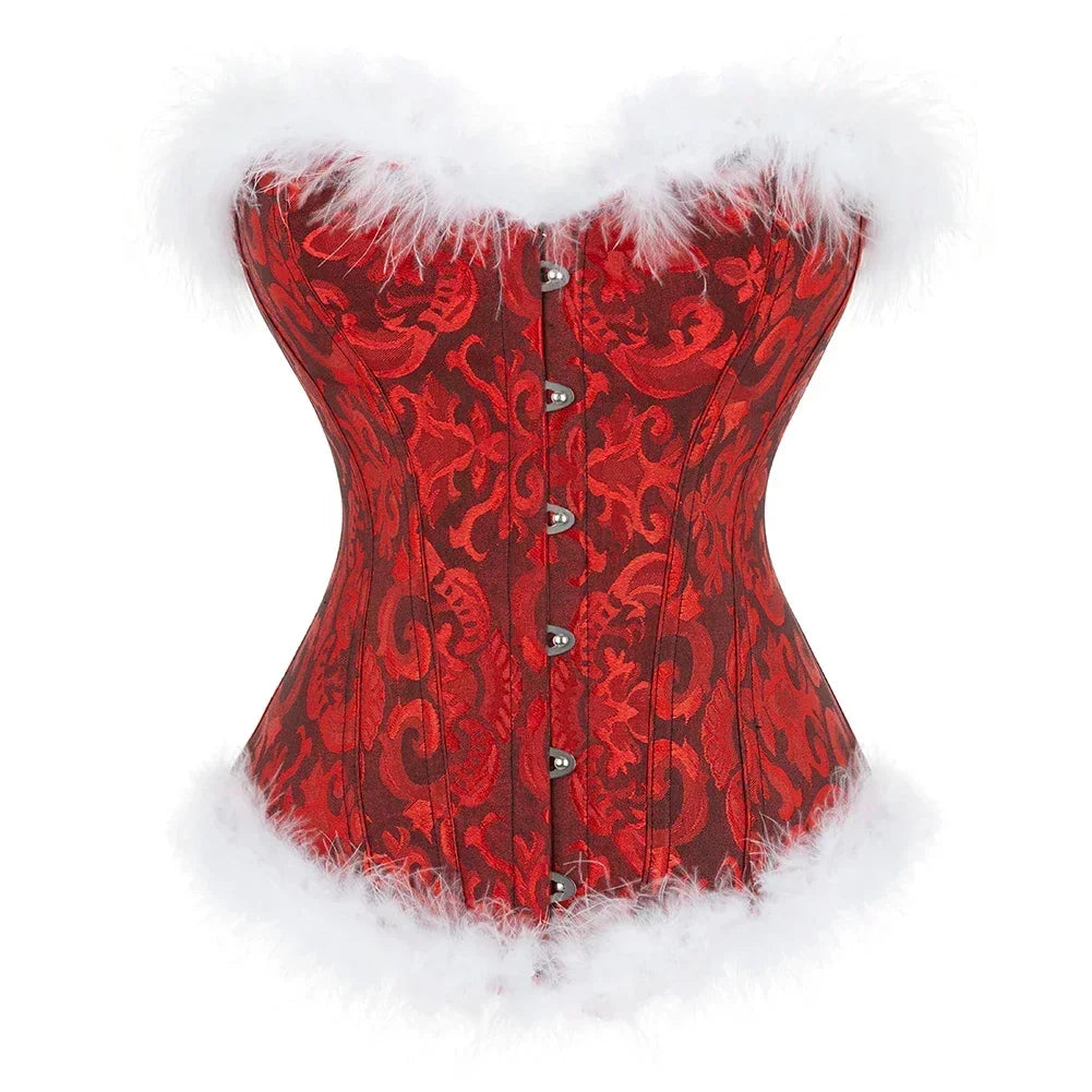 Velvet Under the Mistletoe Corset