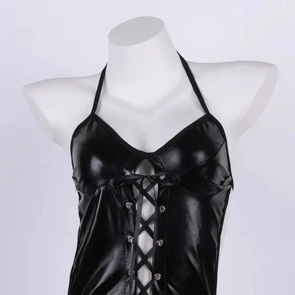 Dark Desire Faux Leather Bodysuit