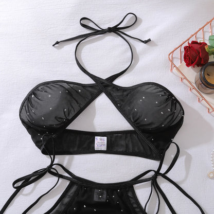 Starlit Enigma Mesh Lingerie Set