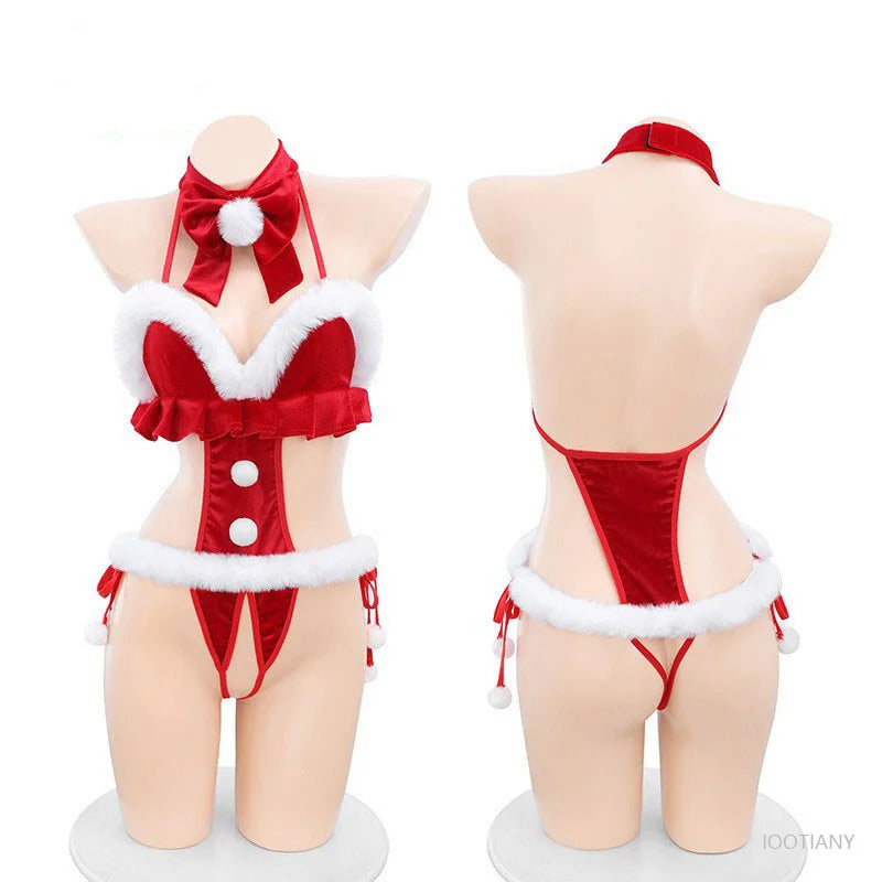 Santa's Naughty Little Tease Velvet Teddy