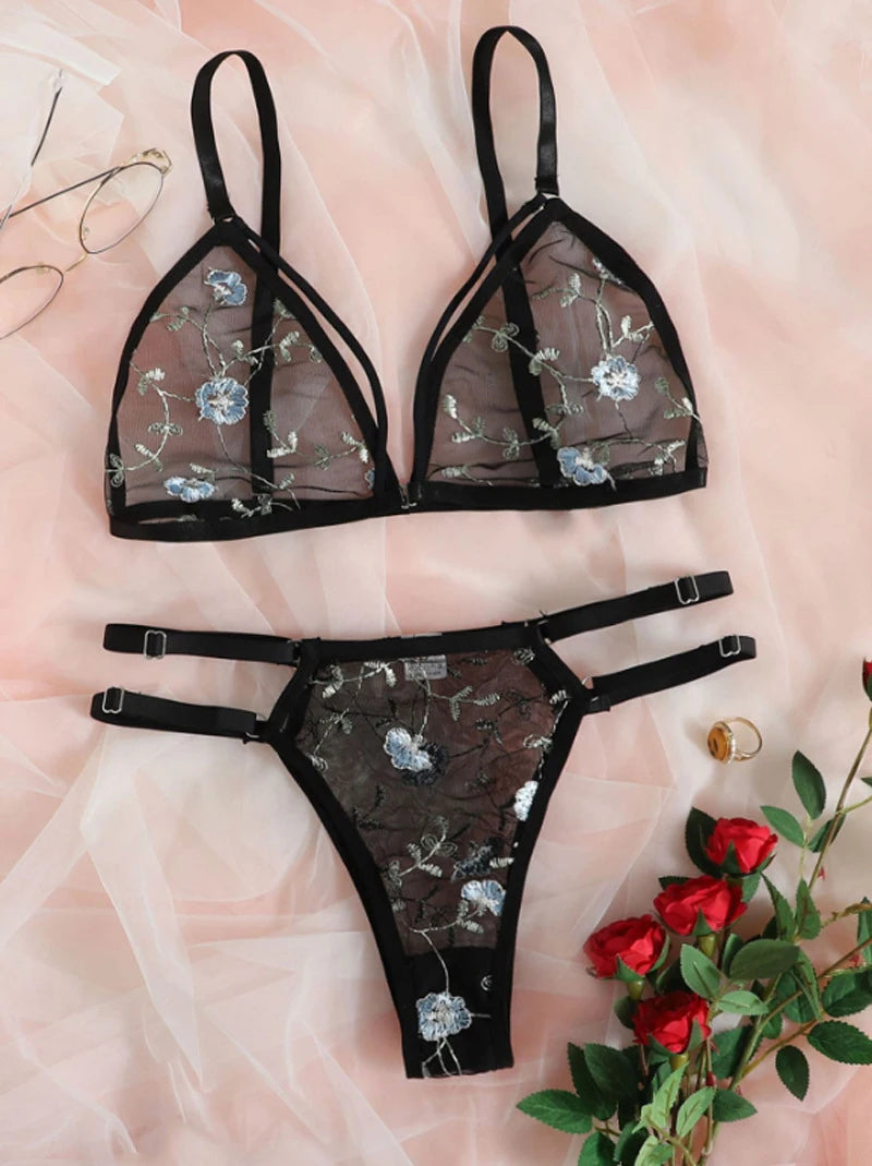 Blossom Whisper Lingerie Set