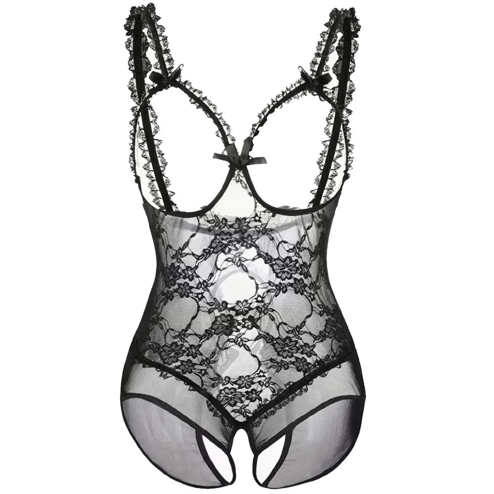 Secret Surrender Open-Cup Bodysuit