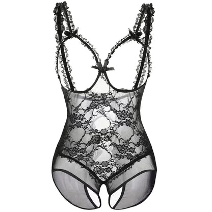 Secret Surrender Open-Cup Bodysuit