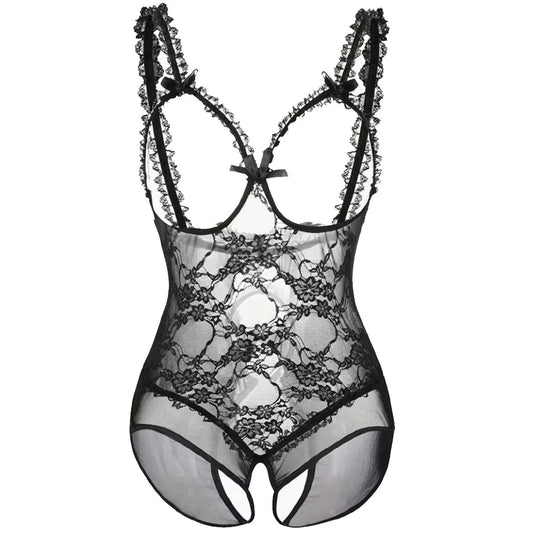 Secret Surrender Open-Cup Bodysuit