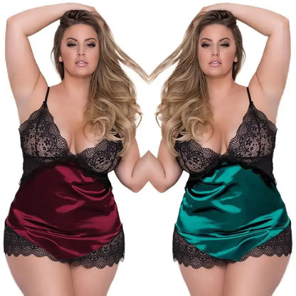 Silver Siren Satin Chemise
