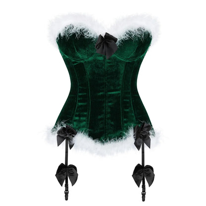 Velvet Under the Mistletoe Corset