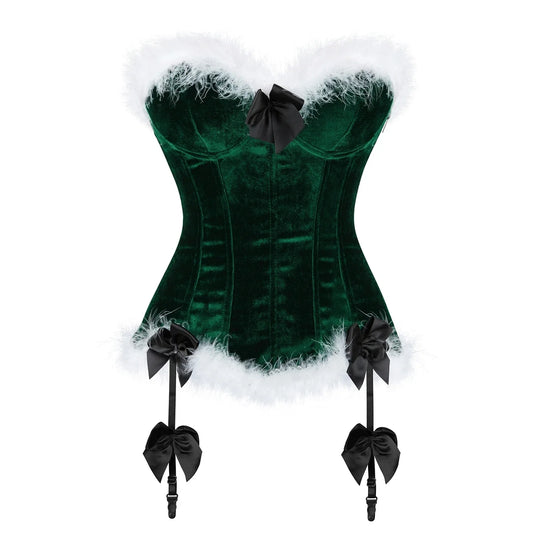 Velvet Under the Mistletoe Corset