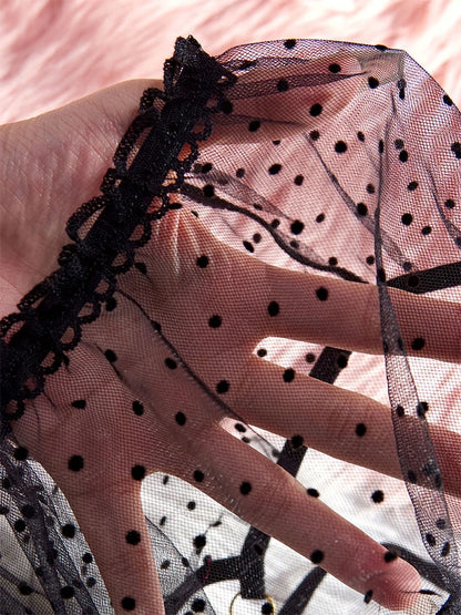 Midnight Confetti Sheer Lingerie Set