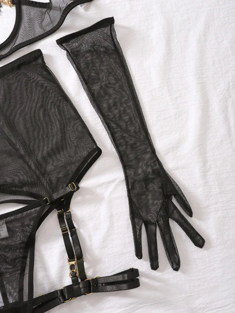 Heartbound Chain Lingerie Set