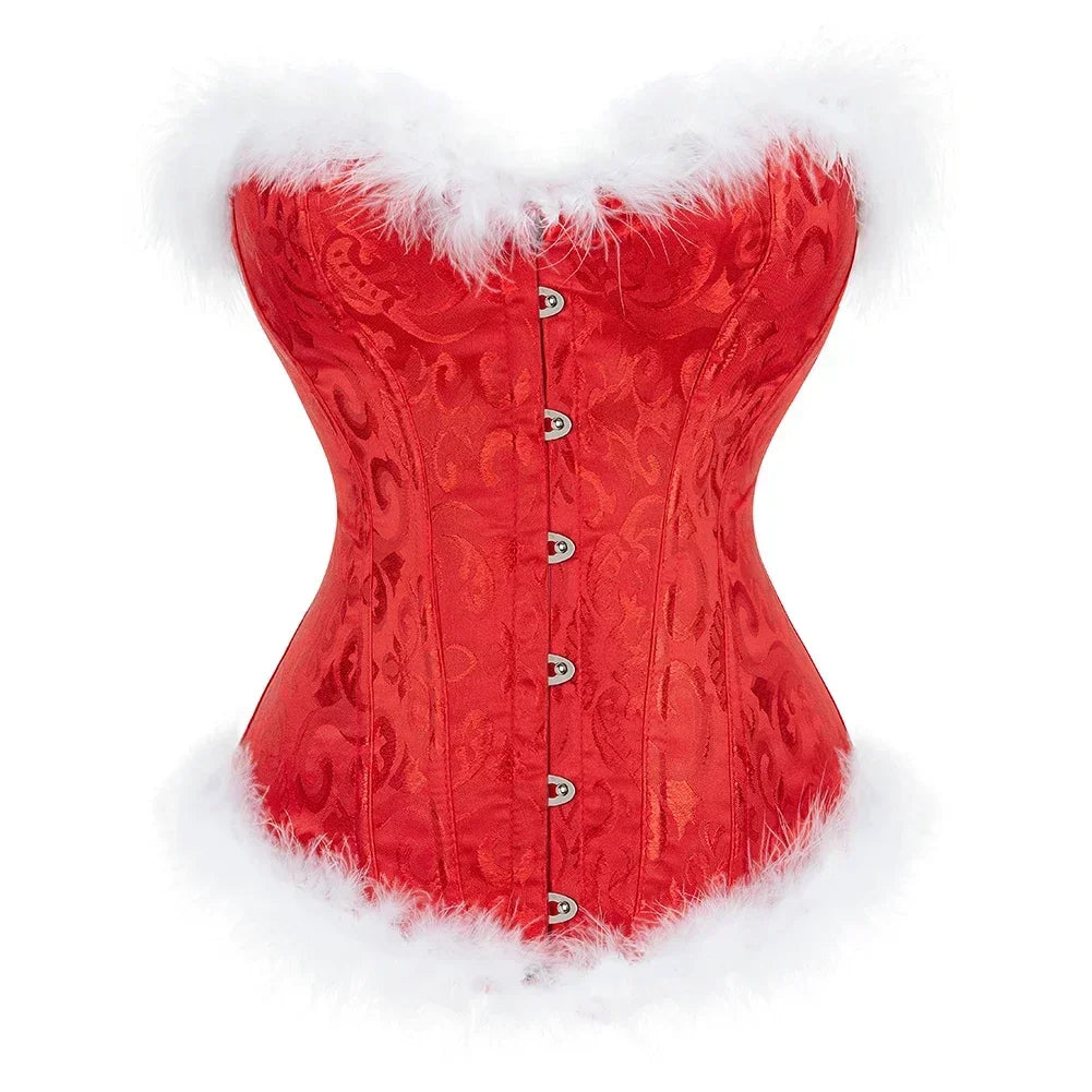 Velvet Under the Mistletoe Corset