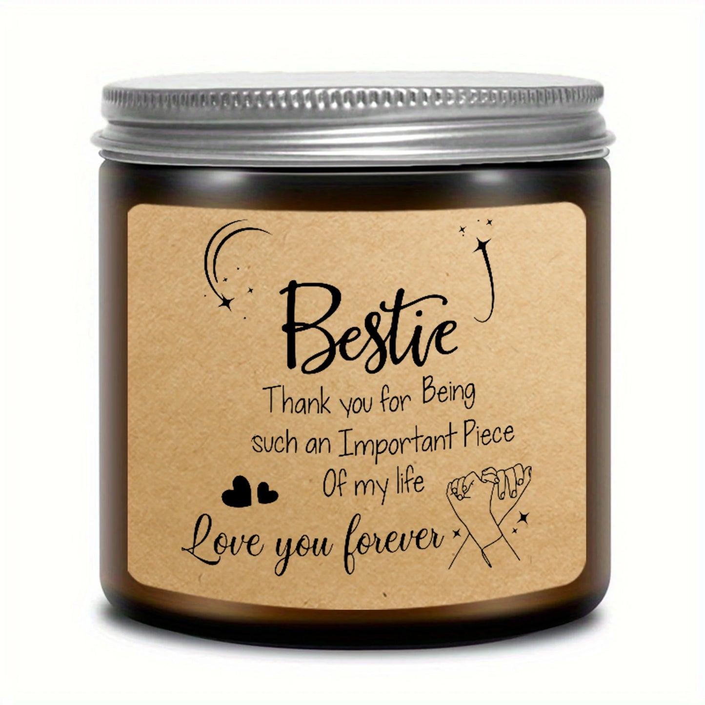 Lavender Bliss: Scented Glass Jar Candle